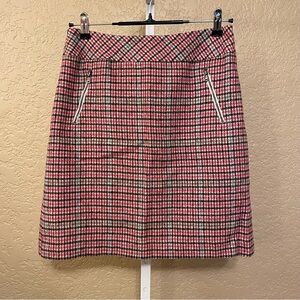 Talbots Wool Tweed Office Preppy Academia Plaid Skirt Size 4